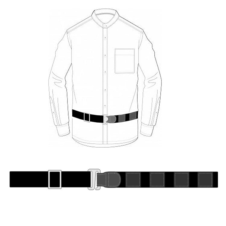 Belt Style Shirt Stay for Men Police and Military